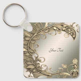 Elegant Modern Gold Decorative Keychain