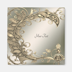 Elegant Modern Gold Decorative Magnet