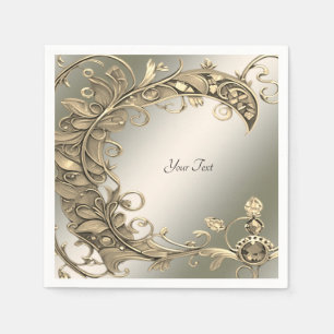 Elegant Modern Gold Decorative Napkins
