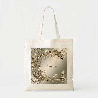Elegant Modern Gold Decorative Tote Bag