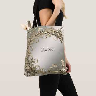 Elegant Modern Gold Decorative Tote Bag