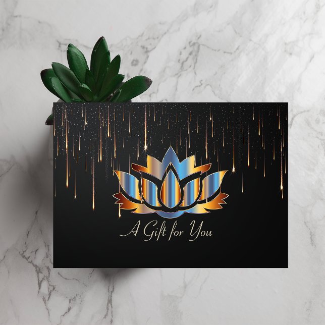 Elegant Modern Gold Drips Gold Discount Card (Creator Uploaded)