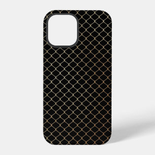 Elegant Modern Gold Fence Chain Pattern iPhone 12 Pro Case