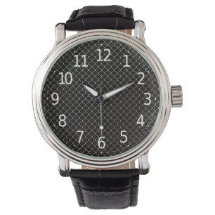 Elegant Modern Gold Fence Chain Pattern Watch