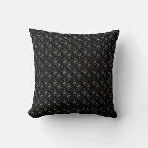 Elegant Modern Gold Hearts and Keys Pattern Cushion