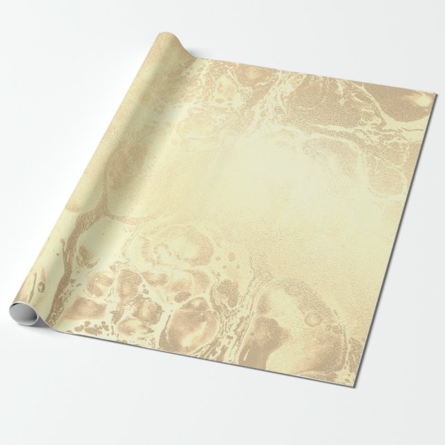 Elegant modern gold marble look  wrapping paper (Unrolled)