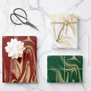 Elegant modern gold marble  wrapping paper sheet