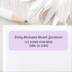 Elegant Modern Golden Casual Contemporary Script Return Address Label
