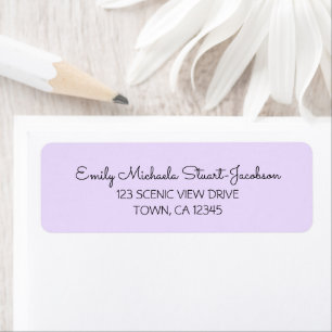 Elegant Modern Golden Contemporary Calligraphy  Return Address Label