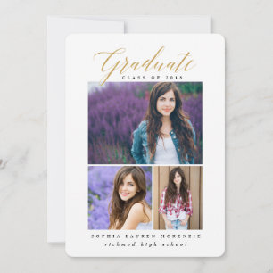 ELEGANT MODERN GRADUATE ANNOUNCEMENT