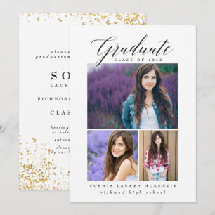 ELEGANT MODERN GRADUATE INVITATION
