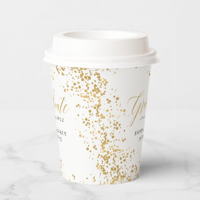 ELEGANT MODERN GRADUATE  PAPER CUPS (Right)