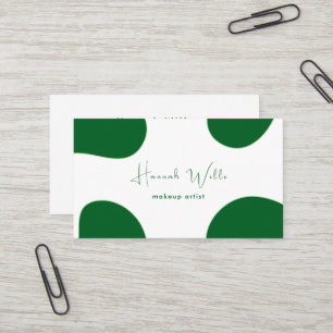 Elegant Modern Green Minimalist Business Card