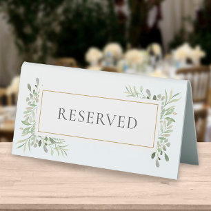 Elegant Modern Greenery Foliage Reserved