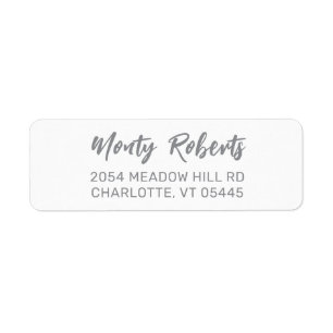 Elegant Modern Hand Sketched   Return Address Return Address Label