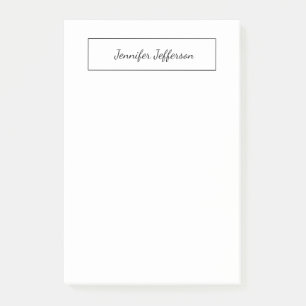 Elegant Modern Handwritten Plain Professional Post-it Notes