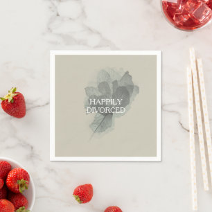 Elegant Modern Happily Divorced Party Napkins