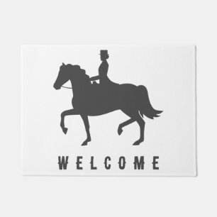 Elegant Modern Horse Welcome Doormat