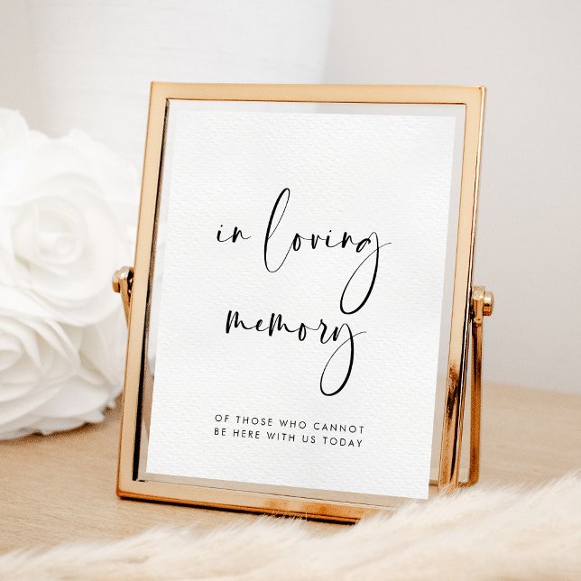 Elegant & modern In loving memory wedding sign (Creator Uploaded)
