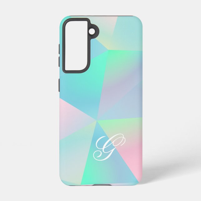 Elegant Modern Initial Samsung Galaxy S21 Case (Back)