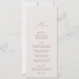 Elegant Modern Ivory Calligraphy Wedding Invitation