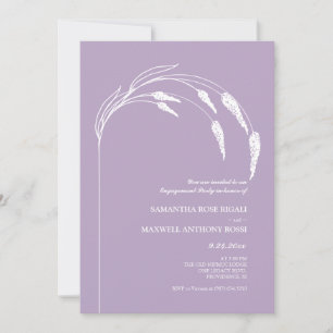 Elegant Modern Lavender Engagement Party Invitation