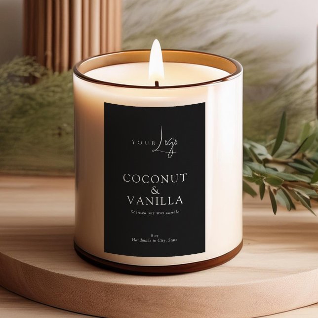 Elegant Modern Logo Minimal Candle Label (Creator Uploaded)