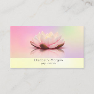 Elegant Modern Lotus Holographic Business Card