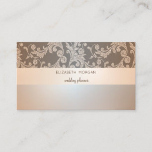 Elegant Modern  Luminous, Glitter Swirls Business Card