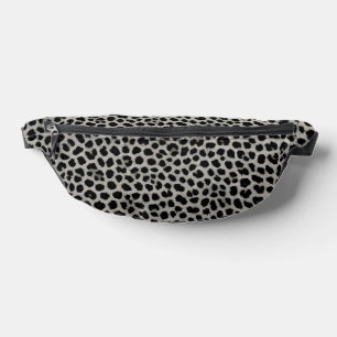 Elegant Modern Luxury White Leopard Collection Bum Bags