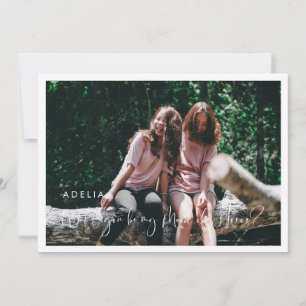 Elegant & modern Maid of honour proposal card