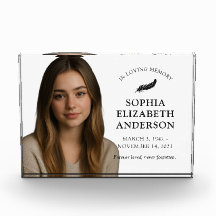 Elegant Modern Memorial Keepsake Tribute Sympathy