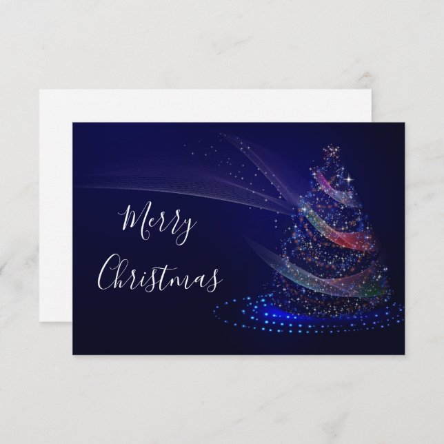 Elegant & modern Merry Christmas Invitation (Front/Back)