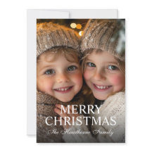 Elegant Modern Merry Christmas Photo Overlay