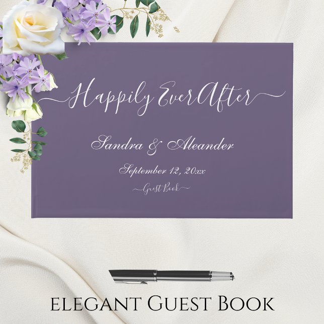  Elegant Modern Minimal Ivory Cream Wedding Guest Book (Creator Uploaded)