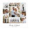 Elegant modern minimal photo collage wedding