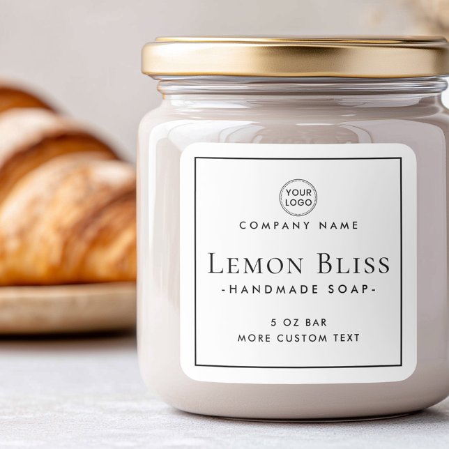 Elegant modern minimal square product label (Elegant modern minimal square product label)