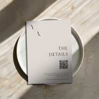 Elegant Modern Minimalist Black and Ivory Wedding