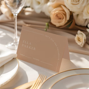 Elegant Modern Minimalist Boho Wedding Guest Place Table Number
