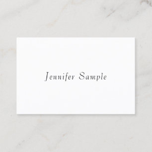 Elegant Modern Minimalist Design Trendy Template Business Card