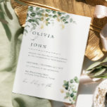 Elegant Modern Minimalist Eucalyptus Wedding Invitation<br><div class="desc">Announce your special day with timeless sophistication using this Elegant Minimalist  Eucalyptus Wedding Invitation Design. Featuring sleek design,  it sets the tone for an unforgettable celebration. Elevate your wedding with effortless style and refinement. Get in touch if you have any question or need of further customisation.</div>