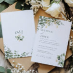 Elegant Modern Minimalist Eucalyptus Wedding Invitation<br><div class="desc">Announce your special day with timeless sophistication using this Elegant Minimalist  Eucalyptus Wedding Invitation Design. Featuring sleek design,  it sets the tone for an unforgettable celebration. Elevate your wedding with effortless style and refinement. Get in touch if you have any question or need of further customisation.</div>