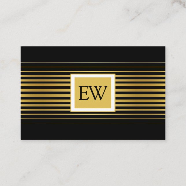 Elegant Modern Minimalist Faded Gold Lines Design Business Card (Front)