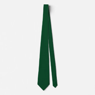 Elegant Modern Minimalist Forest Green Tie