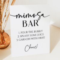 Elegant Modern Minimalist Mimosa Bar