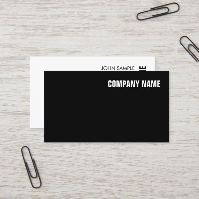 Elegant Modern Minimalist Professional Template Business Card (Front/Back In Situ)