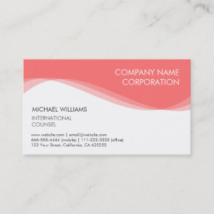 ELEGANT MODERN MINIMALIST RED TARGET GROUP BUSINESS CARD