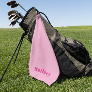 Elegant Modern Minimalist Simple Pink Trendy Golf Towel