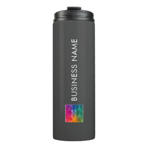 Elegant Modern Minimalist Template Company Logo Thermal Tumbler