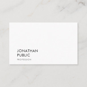Elegant Modern Minimalist Template Professional Business Card